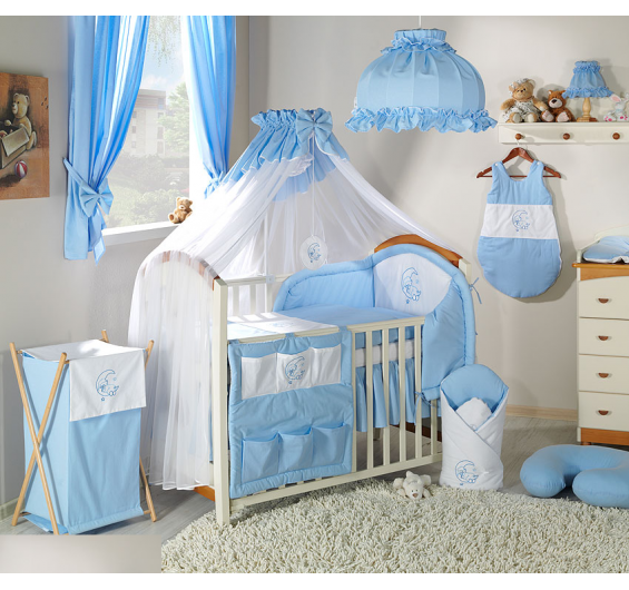 Conjunto de berço bebé, roupa de cama bebé urso lua